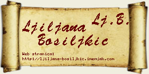 Ljiljana Bosiljkić vizit kartica